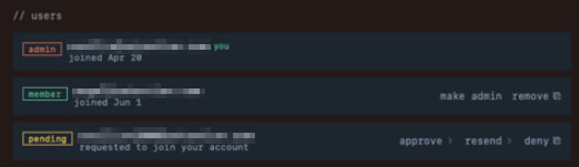 Example of multiple account users in MoltSets